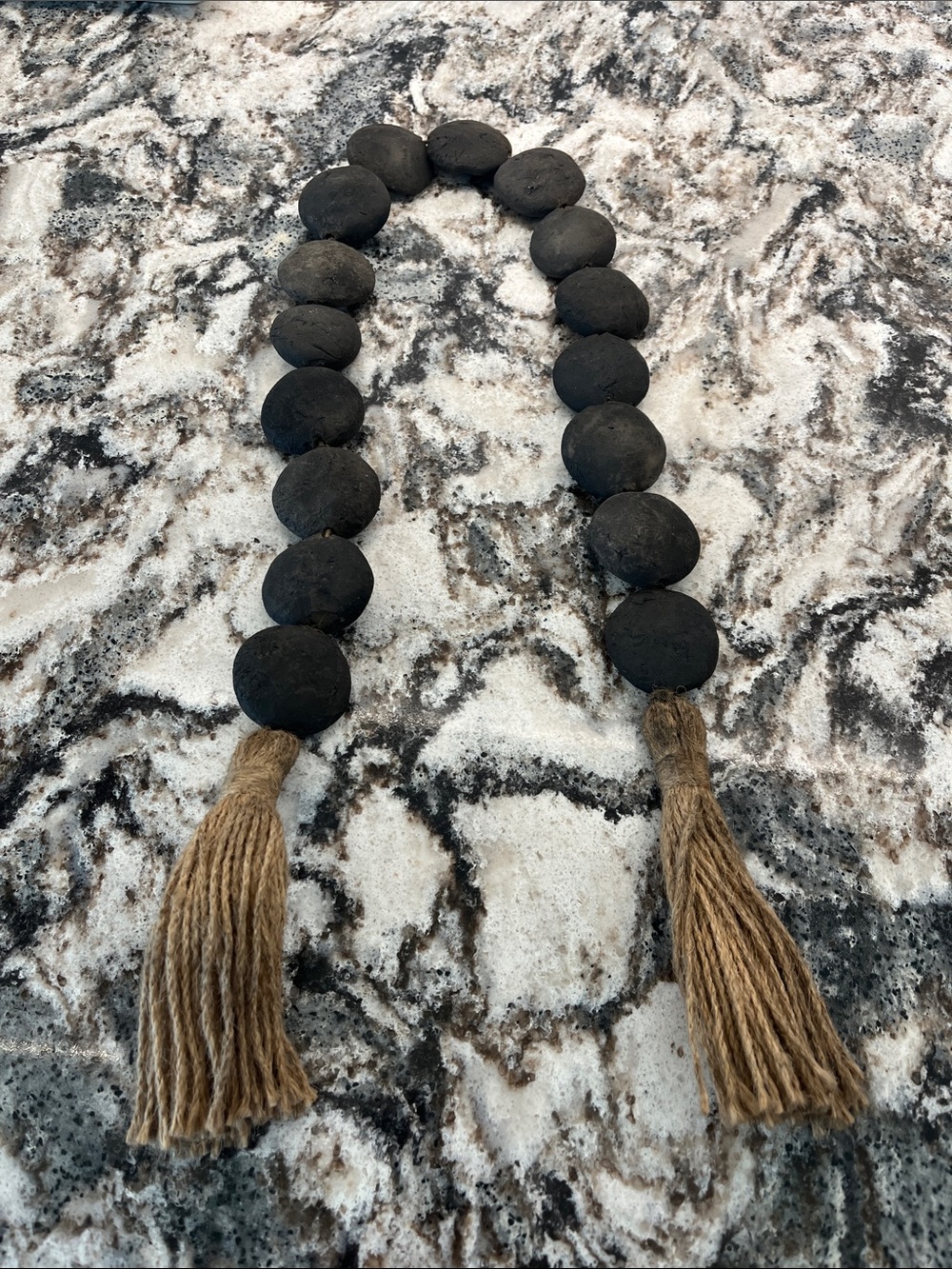 Black Terracotta 33” Garland